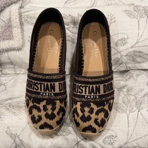 Authentic Dior leopard Espadrilles